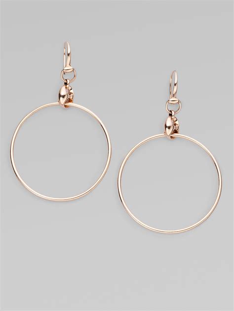 gucci pink gold earrings